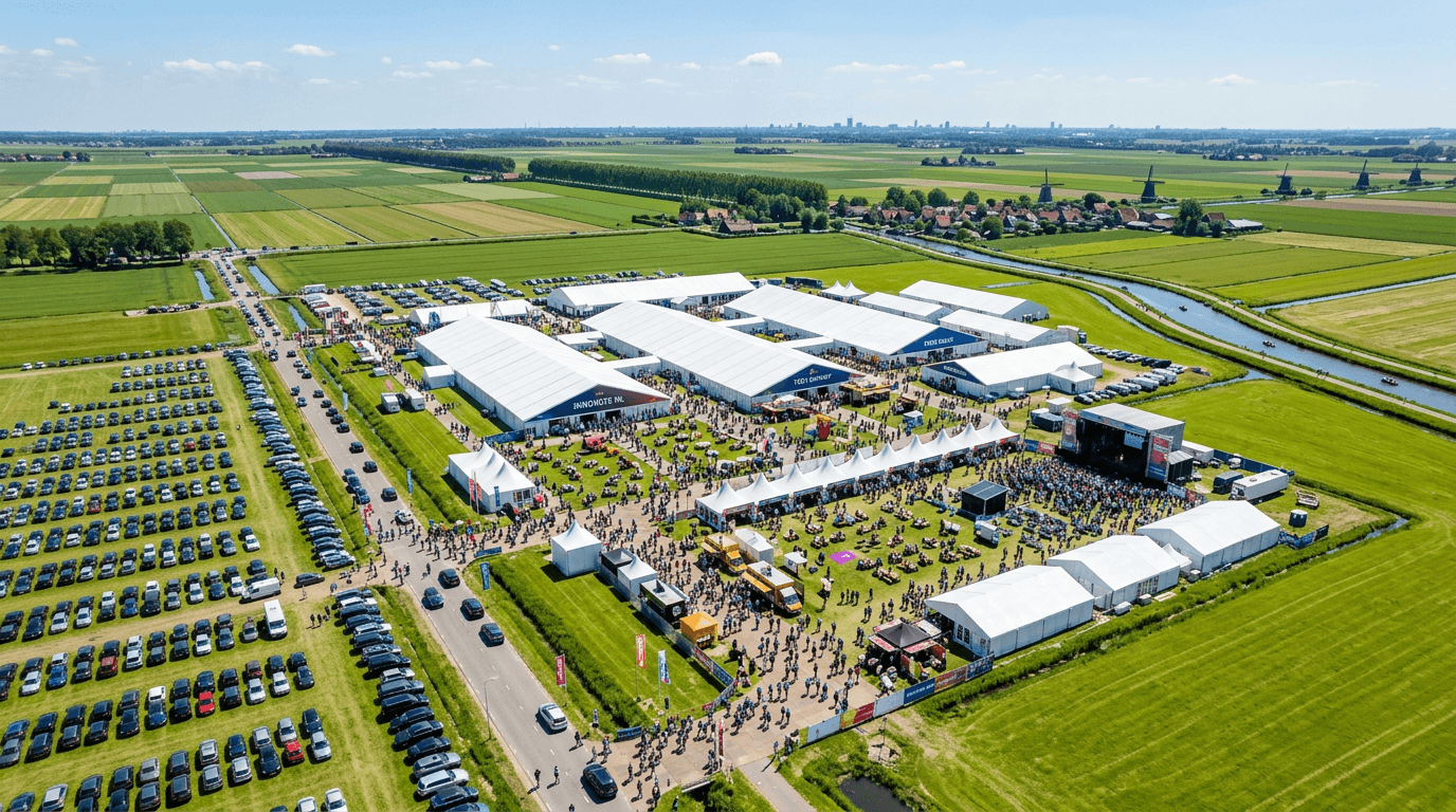 Drone opname zakelijk evenement Nederland